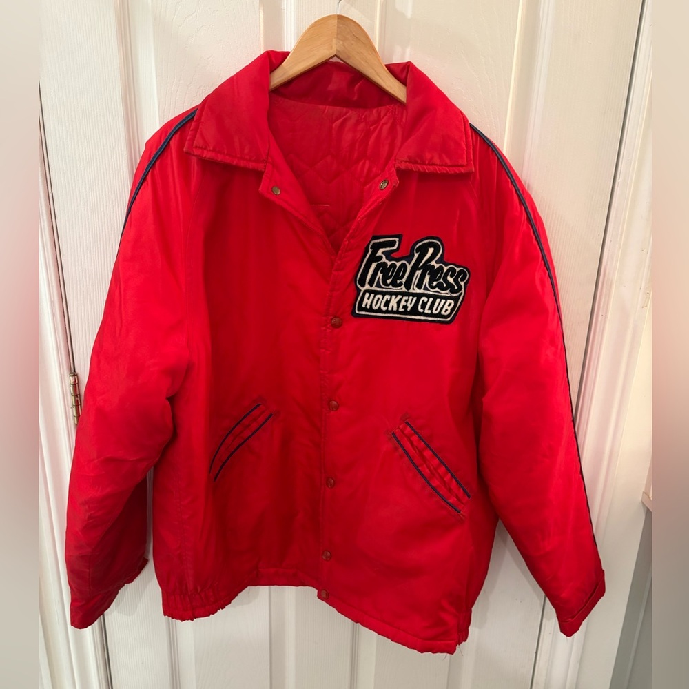 Vintage men’s Red hockey Jacket